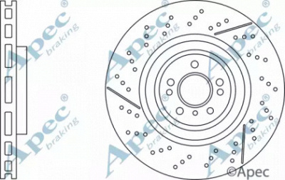 APEC BRAKING dsk3239 -  Тормозной диск